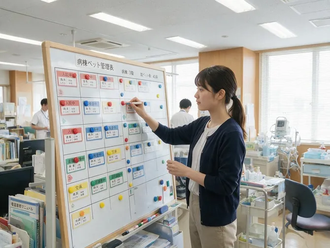 病床マネジメントの様子