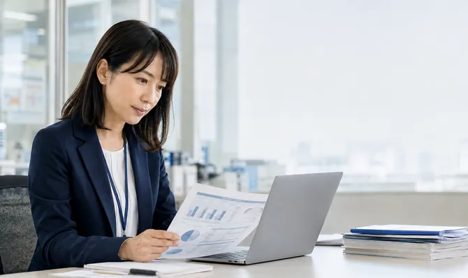 経営分析の様子